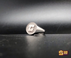 Nhẫn Chữ Cái Mặt Tròn